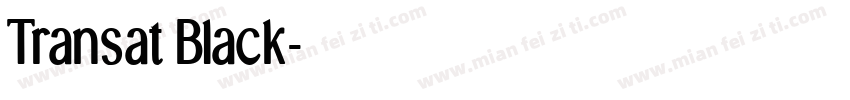 Transat Black字体转换